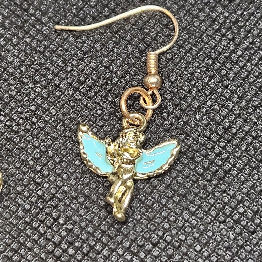 Cherub Fishhook Earrings